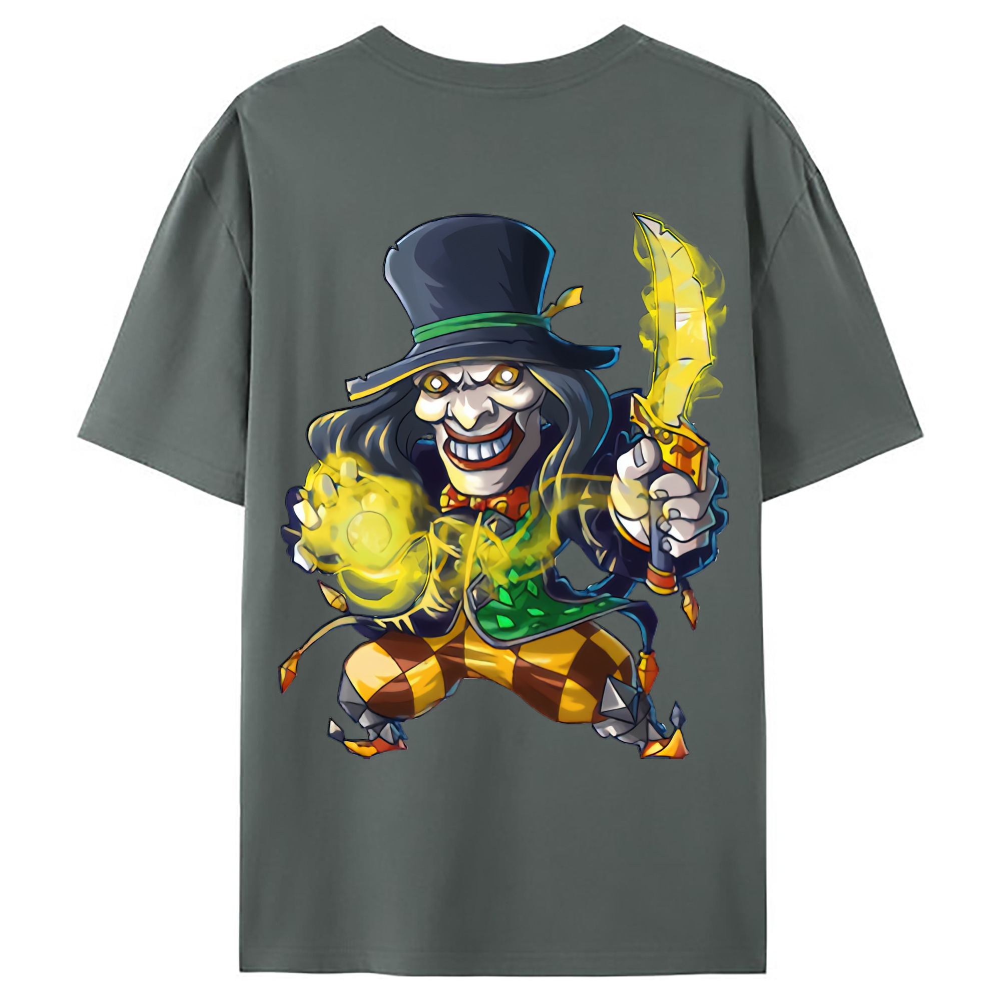 （画像用） リーグ・オブ・レジェンド League of Legends LOL 綿100％ メンズ半袖Tシャツ（バックプリント） 通気性